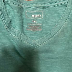 Foam green 2xl t shirt v neck